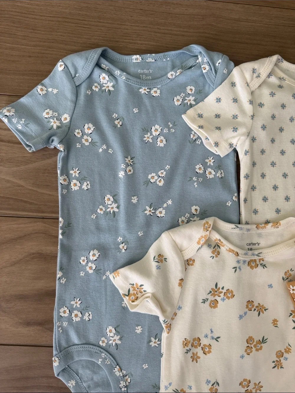Carter's Baby Floral Short-Sleeve Onesies - Multi Color Pack
